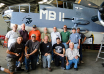 PBJ and crew in hanger