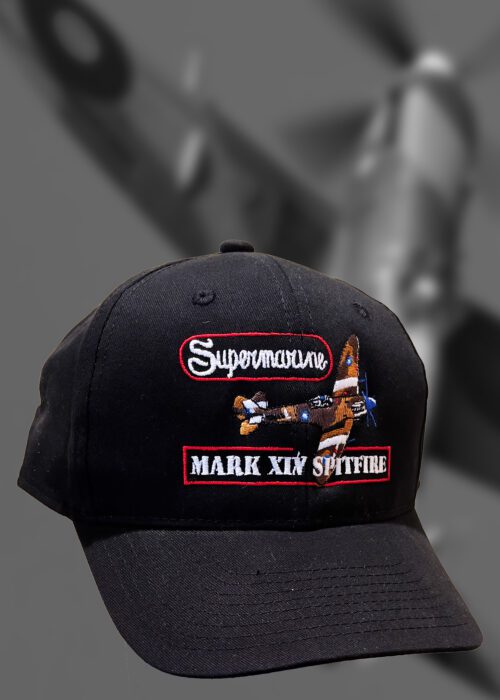 Navy Blue baseball style hat with Spitfire logo embroidery
