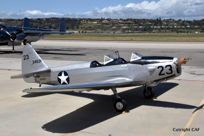 PT-19 Fairchild parked on the ramp