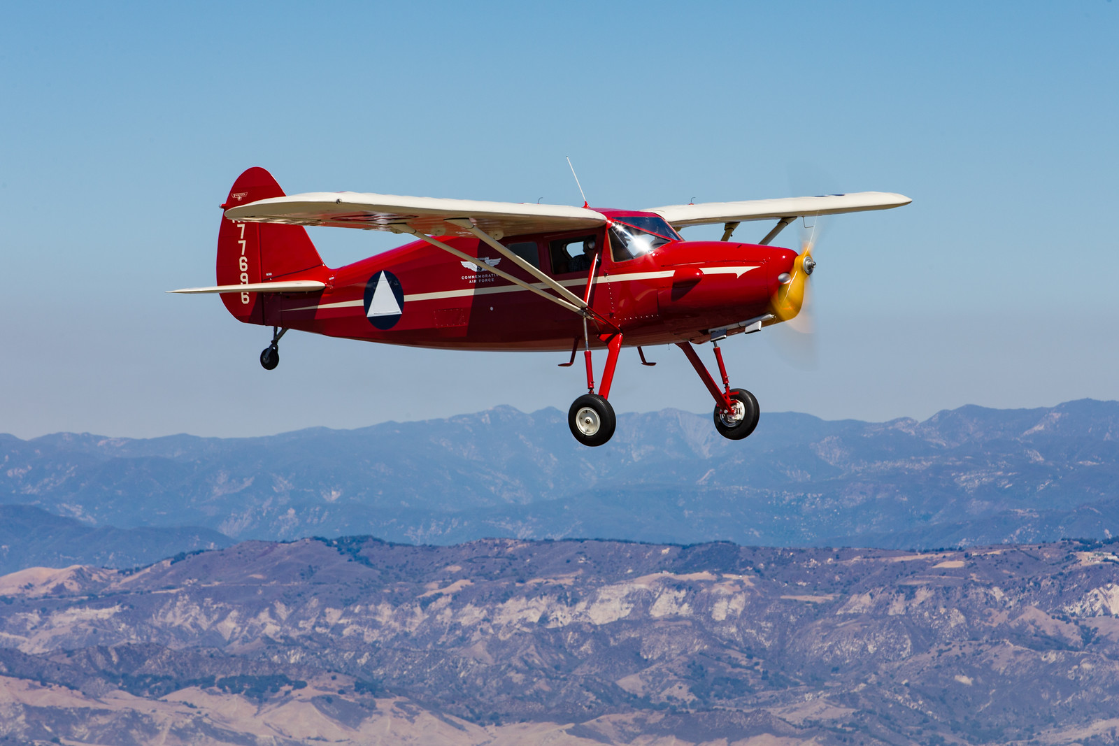 Fairchild F-24R in flight over Camarillo California