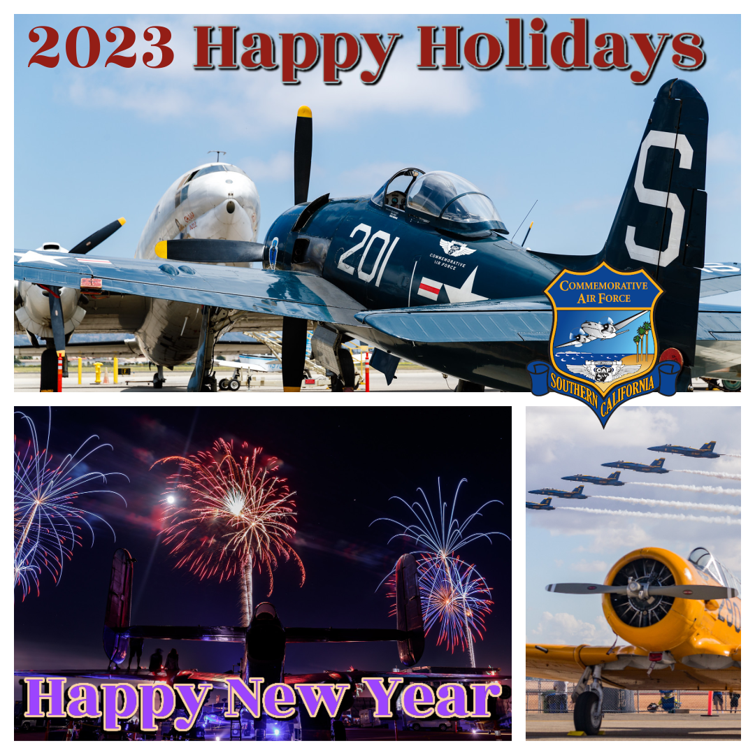 2023 Holiday message showing China Doll, Bearcat, PBJ, and the SNJ